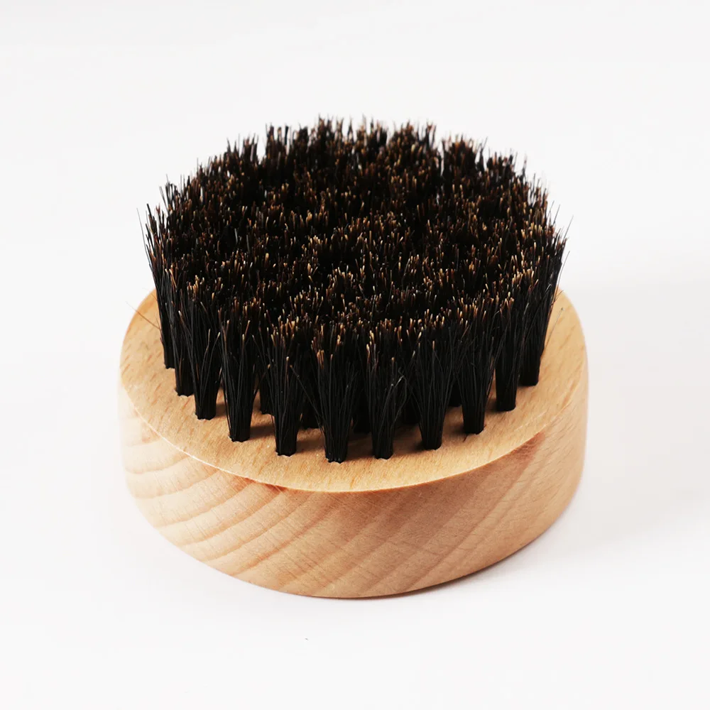 1pcs beard brush 1 шт. мини Мужская Борода щетка расчески для усов волосы ручка для щетки бамбук кабана щетина усы Стайлинг распутывание для бороды гребень - Цвет: 1pcs beard brush