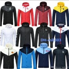 PSG куртка с капюшоном ветровка Survetement 20 Real Madrides roma Palmeiras AC Dortmund футбольная куртка Фламенго спортивная куртка