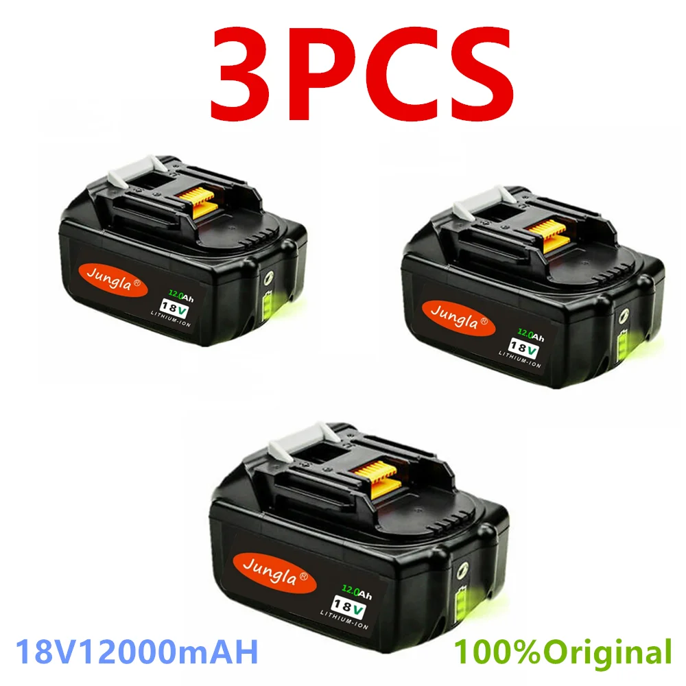 1/2/3pcs18v 12000mAh 12.0Ah RechargeableFor Makita электроинструменты батарея с светодиодный Литий