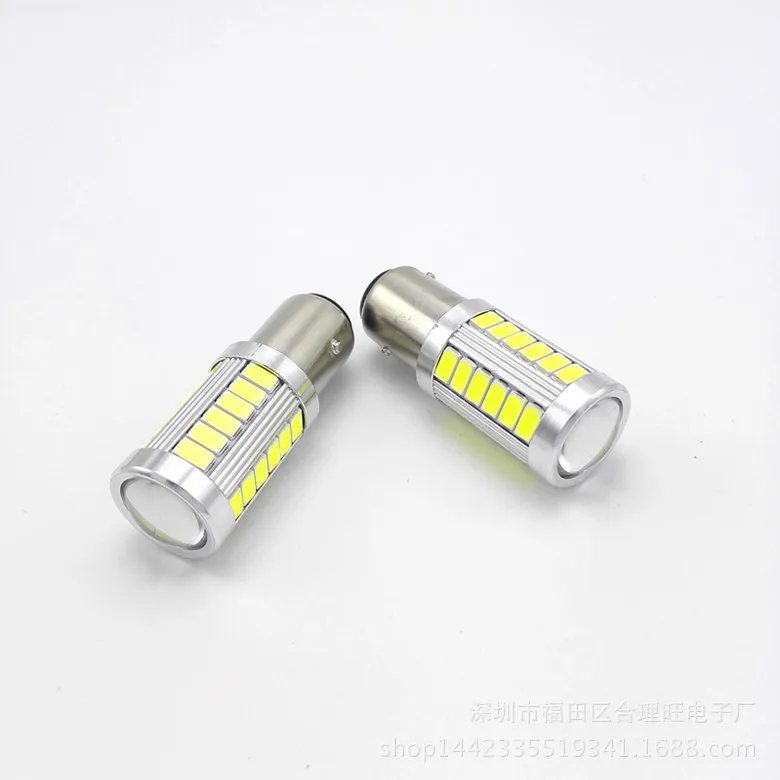 Автомобильный светодиодный фонарь заднего хода T20 7440 7443 5630 5730 33smd тормозные огни поворотные огни