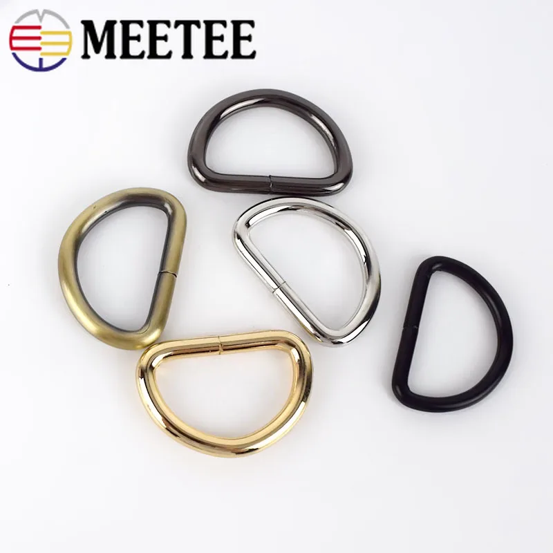 Meetee 5/10/20 шт 32 мм металлический круглый D кольцевой ремень с пряжкой для рюкзака