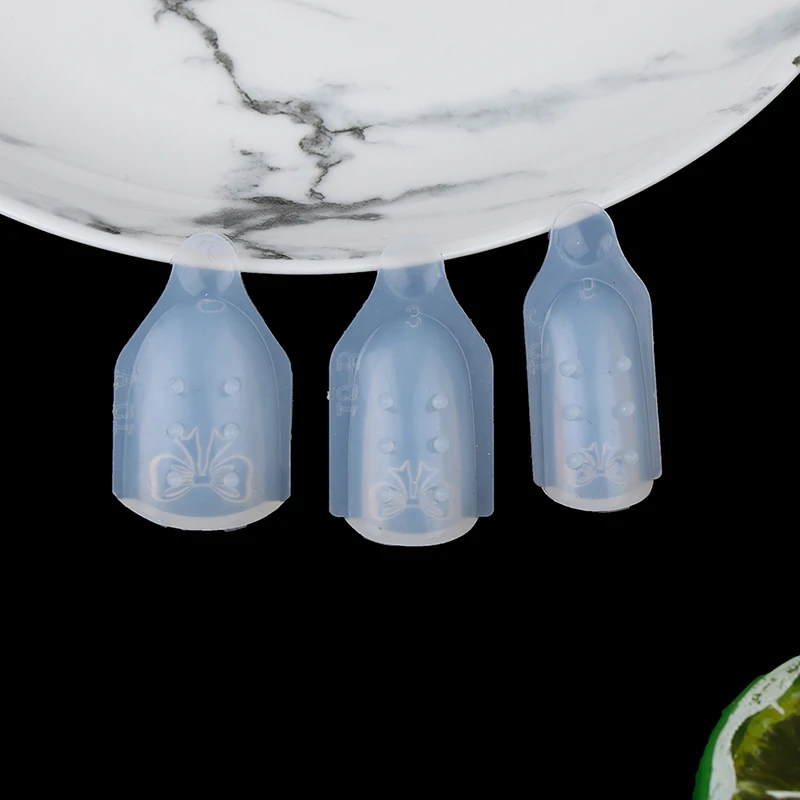 3 шт 3D УФ-гель мягкая пленка Сделай Сам акриловый зажим цветок бант-узел рельеф шлифовка ногтей штамповочная пластина для ногтей силиконовая форма для резьбы