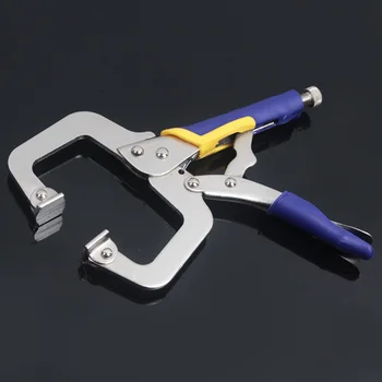 

11 Inch C Type wrench Chrome Vanadium Steel Locking Clamps Perforated Leather Punch Hole Perforating Gun Tools