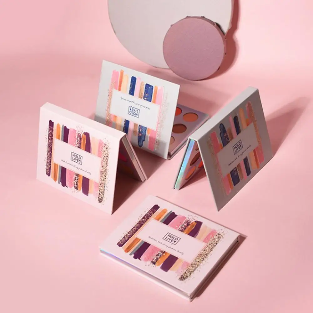 

Hold Live 12 Color Shimmer Shining Eyeshadow Palette Makeup Set Radiant Creamy Eye Shadow Powder Natural Nude Warm Tone Brighten