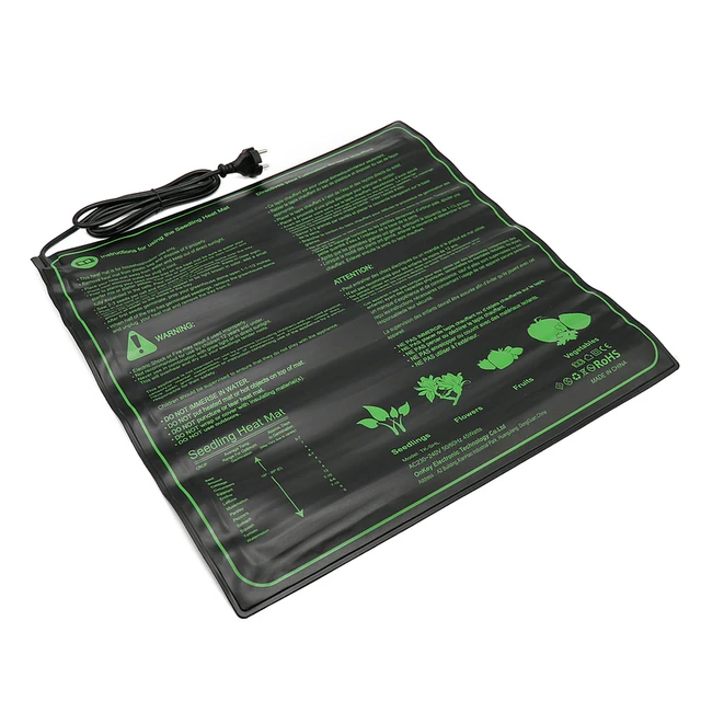 1 Pc Palánta Fűtő Szőnyeg 52X52Cm Vízálló Növényi Vetőmag Csírázási Szaporodás Klónindító Pad 110 V/220 V Kerti Kellékek - Image 5