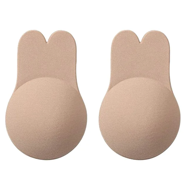 11cm Skin 1 пара бюстгальтеров с эффектом пуш-ап в форме кролика, наклейки на соски, сексуальный женский невидимый бюстгальтер, интимные аксессуары 9,5 см 11 см - Цвет: 11cm Skin