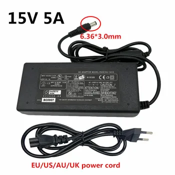 

15V 5A Output Interface 6.36*3.0mm Tip Center EU US UK AU plug AC Universal Power Adapter power supply Charger for Toshiba