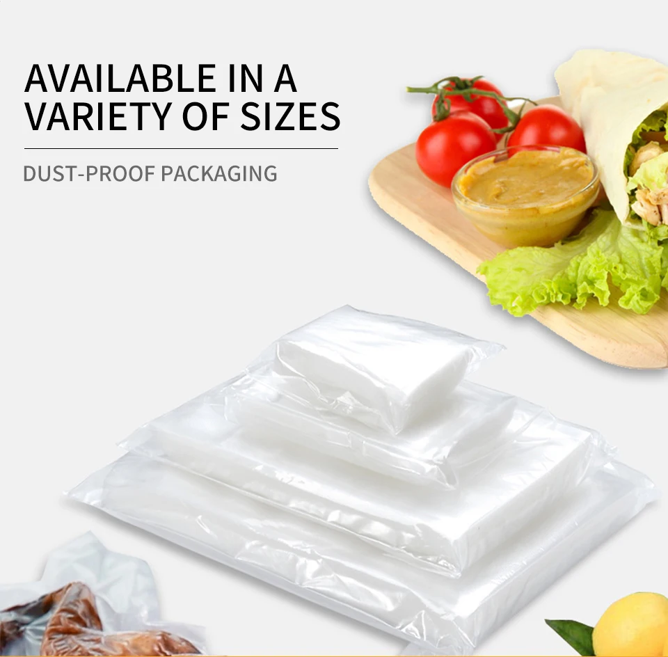 FUNHO вакуумные упаковочные пакеты для пищевых продуктов вакуумные упаковочные пакеты вакуумные Упаковщики бесплатно 100 шт вакуумные пакеты