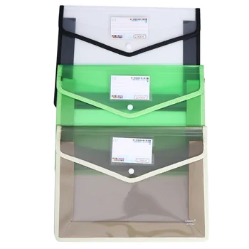 

3Pcs File Pouch Document Folder Document Storage Organizer for Office Business