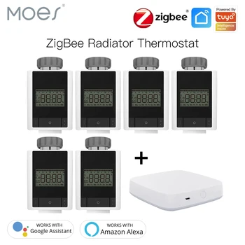 

Tuya ZigBee 3.0 Smart Thermostatic Radiator Valve Home Thermostat Heater TRV Voice Control with Alexa Google home Smart Life