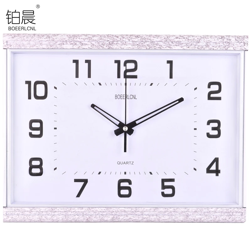 Square Large Wall Clock Living Room Bedroom Clocks Rectangular Wall Watch Creative Silent Kitchen Orologi Da Parete Decor SC247