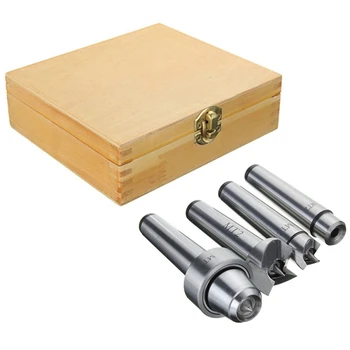 

4PCS MT2 Wood Lathe Thimble Spur Driver Spur Center MT2 Arbor W/Case Portable