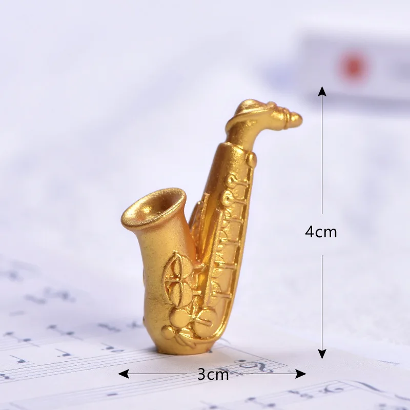 Miniatuur Muziekinstrument Ornamenten Miniatuur Saxofoon Muziekinstrument Model Set Decoratieve Ornamenten Voor Huis (Color : 30cm