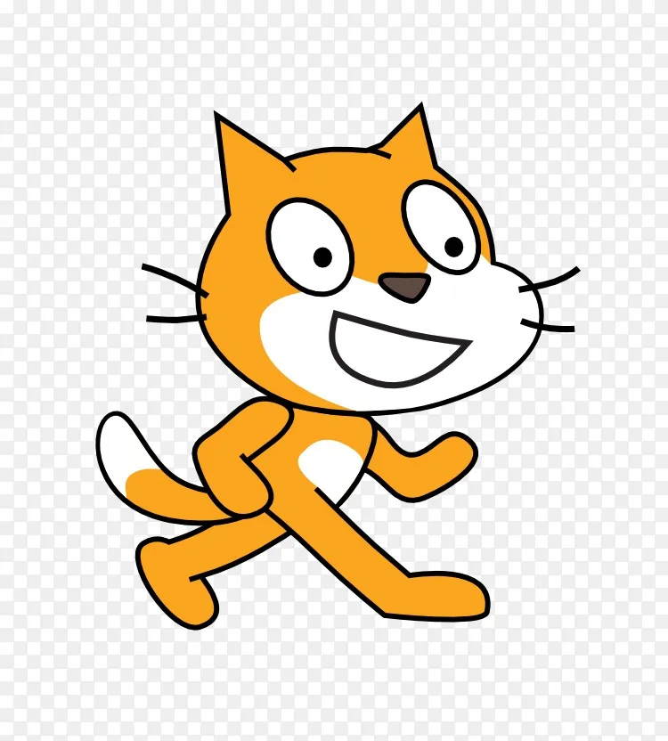 猫抓取计算机编程代码.org剪贴画.划痕