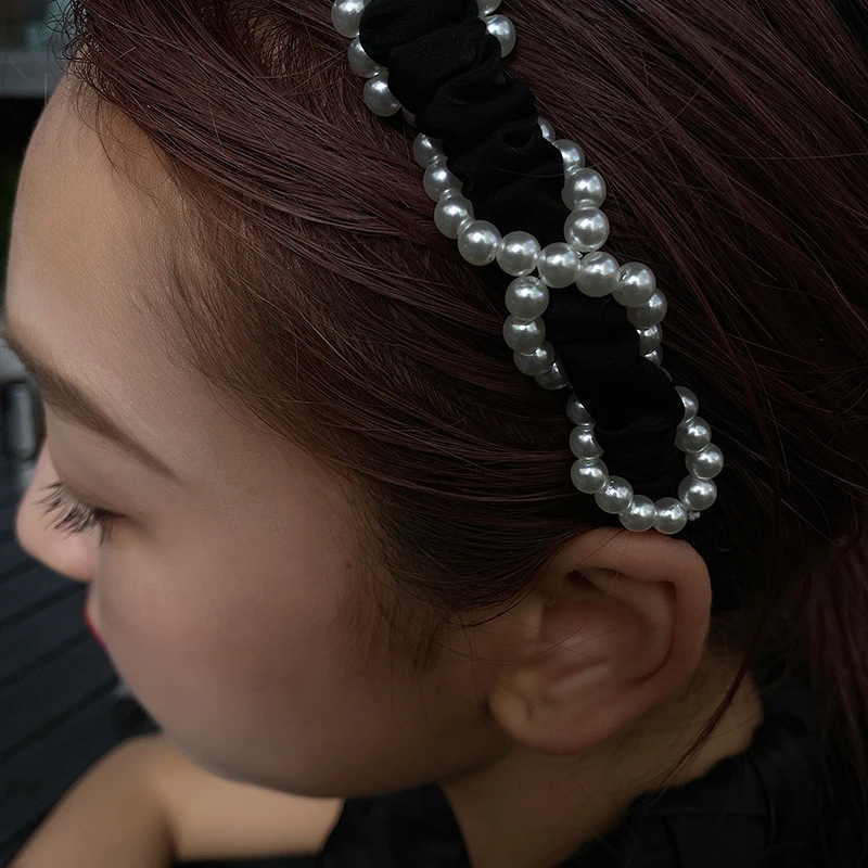韓国 女性のレトロなしわくちゃのヘアバンド フレンチネット 赤いヘアピン 手作りのヘアアクセサリー 夏 Women S Hair Accessories Aliexpress