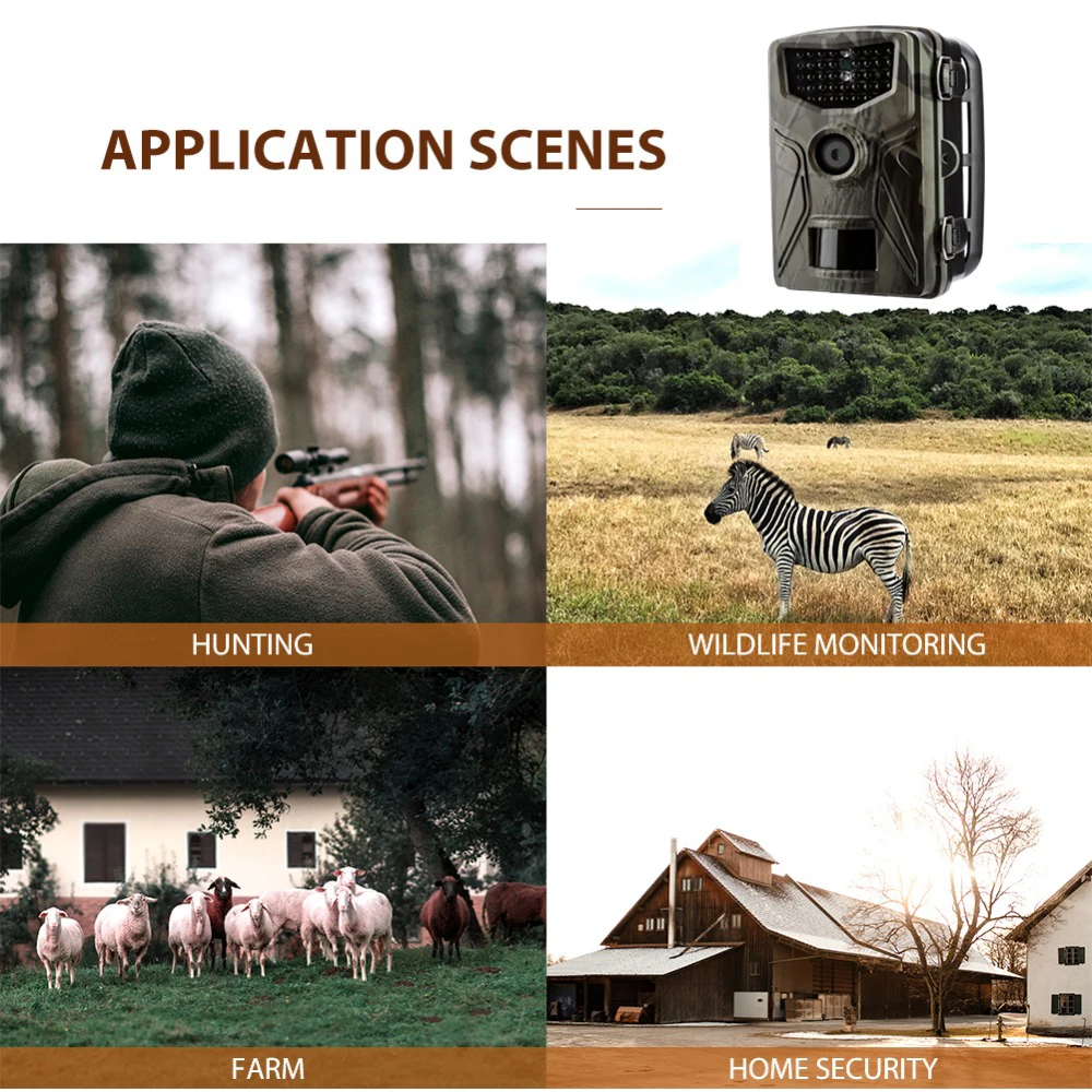 20MP Hunting Trail Camera Wildlife Camera Night Vision Motion Activated Outdoor Trail HC804A Wildlife Scouting
