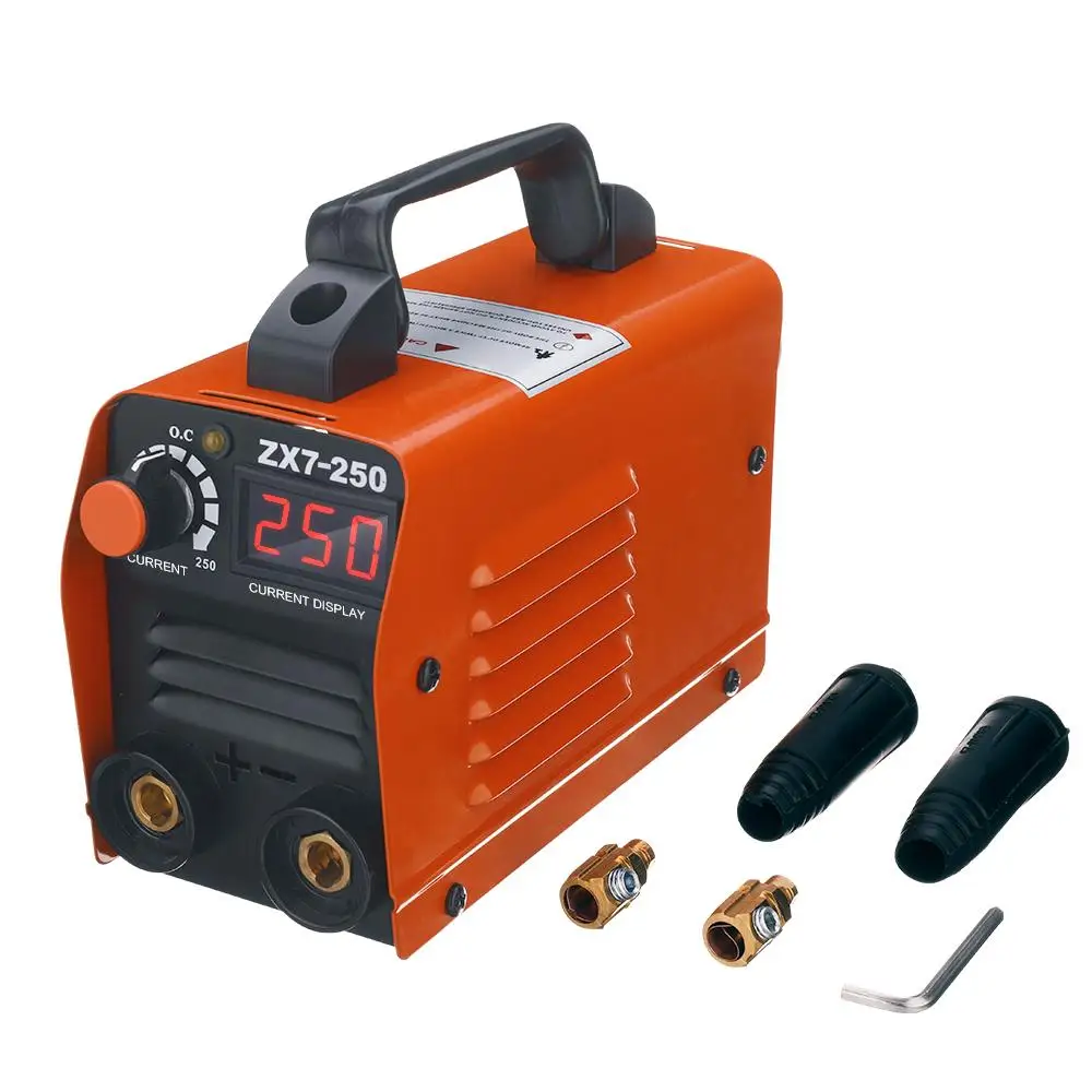 

250A Mini Electric Welding Machine Portable Digital MMA ARC DC Inverter Plastic-welder Weld Equipment Digital Display