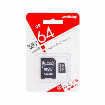 

Memory card 64GB microSDXC Class10 SmartBuy