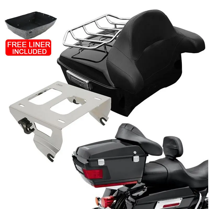 

Motorcycle King Tour Pak Pack Trunk Backrest Mounting Rack For Harley Touring Road King Electra Street Gilde FLHR FLH FLHX 14-19