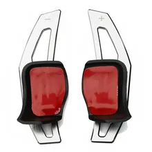  2Pcs Steering Wheel Shift Paddle Extension Shifter For VW Beetle Scirocco Touareg Eos Sharan Tiguan R36 Golf 5 6 GTI Polo Jetta 