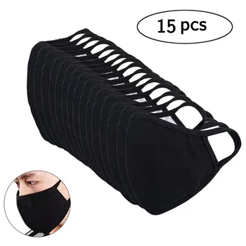 

15PCs Face Cover Anti-dust Reusable Cotton Face-masks Dropshipping Windproof Face Cover for Man and Woman mascarillas mascarilla
