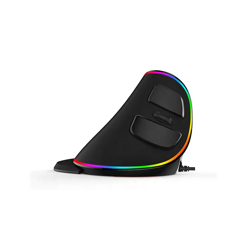 Модная популярная Вертикальная игровая мышь 4000 DPI RGB светильник светящийся usb
