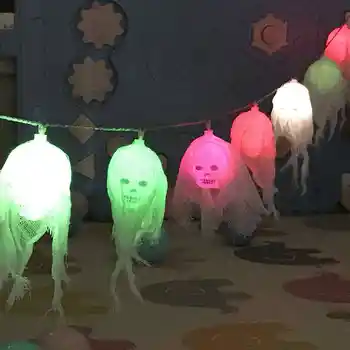 

Halloween Led Skull String Light Horror Ghost Fairy LED Garland Garden Decor Battery Powered Halloween Party Decoration Supplies