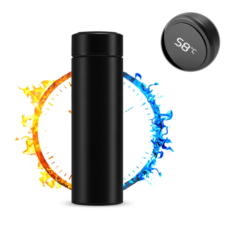 

LED Special Intelligent mug Temperature Display Stainless steel Outdoor Touch Portable cup Charging
