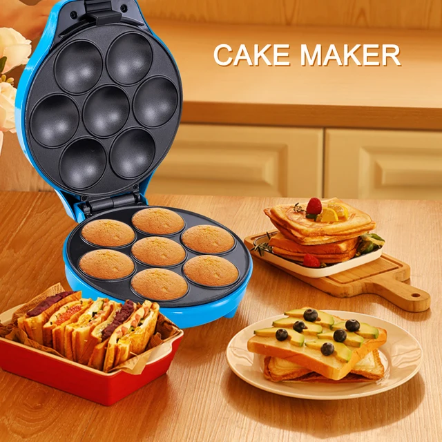 Electric Mini Cup Cake Waffle Maker 12 Cakes Mini Cupcake Maker Machine  Electric Walnut Cake Maker Baking Breakfast Pan Oven - AliExpress