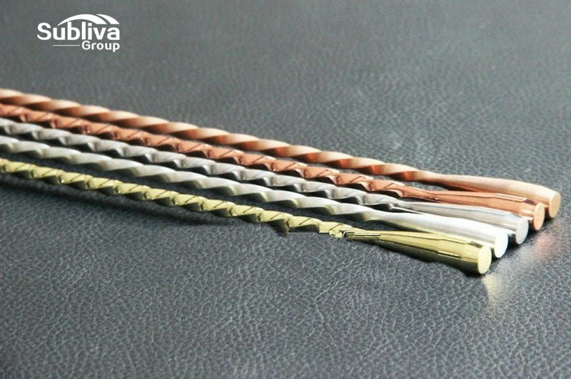 Нержавеющая сталь ложка для смешивания коктейлей спиральный узор бар Teadrop