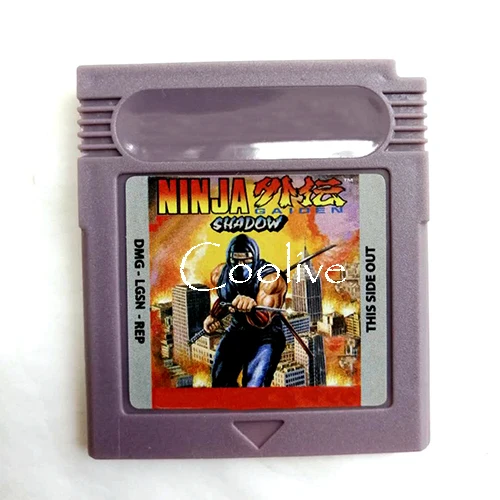 

Grey Shell Ninja Gaiden Shadow Video Game Memory Cartridge Card for 16 Bit Console Accessories