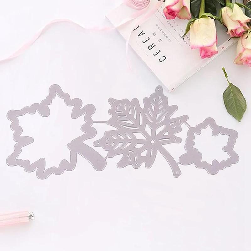 1 компл. Листья дерева штампы кленовый лист металлические режущие для DIY бумажные