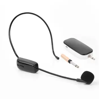

UHF Headset Wireless Microphone with Receiver for Teaching Voice Amplifier Standard 3.5 to 6.35 Audio Converter for Speakers