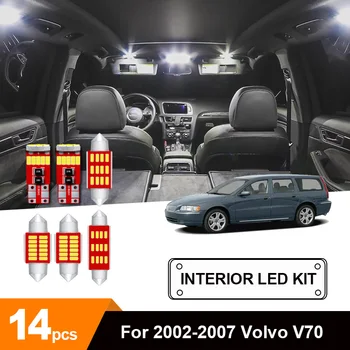 

14x Canbus Error Free LED Interior Light Kit Package for 2002-2007 Volvo V70 accessories Map Dome Trunk License Light