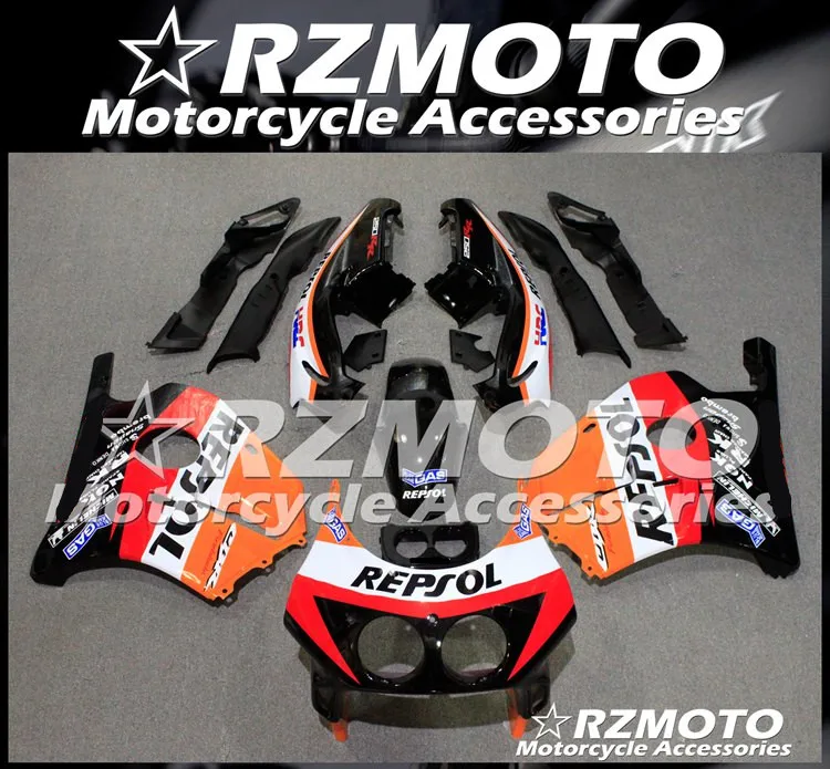 ABS мотоцикл обтекатель комплект для HONDA CBR250RR MC22 1990-1999 год кузов литья под давлением Магазин № 1240