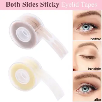 

600pcs S/L Transparent Beige Double Fold Eyelid Tape Super StickinessStripe Big Eyes Decoration Eyelid Sticker Eye Makeup Tools