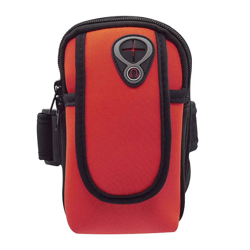 Новинка, спортивная сумка для мобильного бега, нарукавники для Iphone Mi, huawei, на открытом воздухе, для велоспорта, тренажерного зала, водонепроницаемый держатель для мобильного телефона, нарукавная повязка - Цвет: Красный