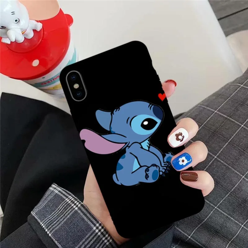 Джамлюлярные чехлы для телефонов с рисунком стежка для iPhone XS MAX 11 Pro XR X 7 8 6 6s Plus черный силиконовый мягкий чехол-чехол для iPhone 7 - Цвет: Style 2