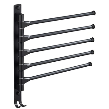 

Hot Bathroom Towel Rails-Swing Out Towel Rails-Space-Saving Swinging Towel Rails-Wall-Mounted Towel Rail Storage Bag-Easy to