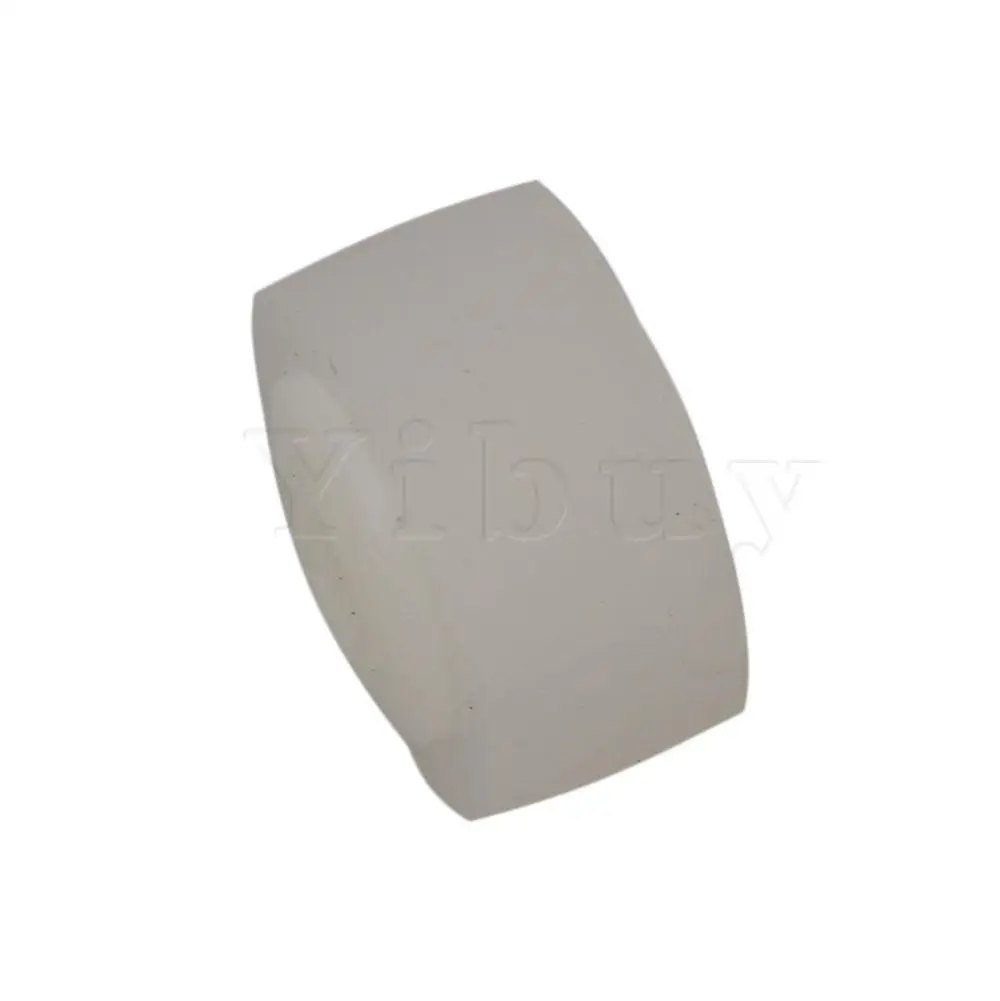 Yibuy 5PCS 13x6mm Rubber Audio Recorder Belt Pulley with Axle White Silver