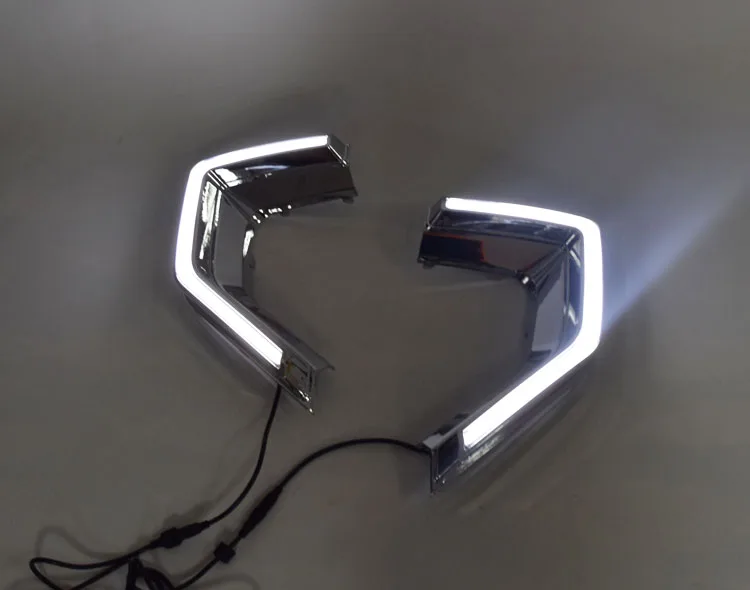 YUANEN led drl Дневной ходовой светильник для MG GS- с желтыми поворотниками+ диммер и синий ночной ходовой светильник