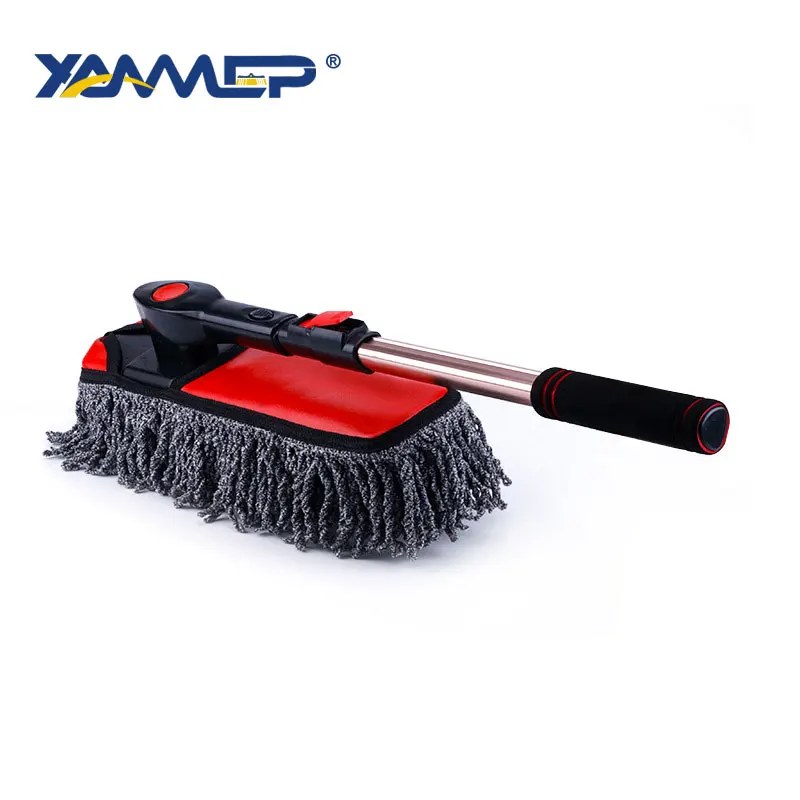 Car Wash Brush Cleaning Mop Fiber Broom Telescopic Long Handle Tool Dusting Waxing Accessories Xammep | Автомобили и мотоциклы