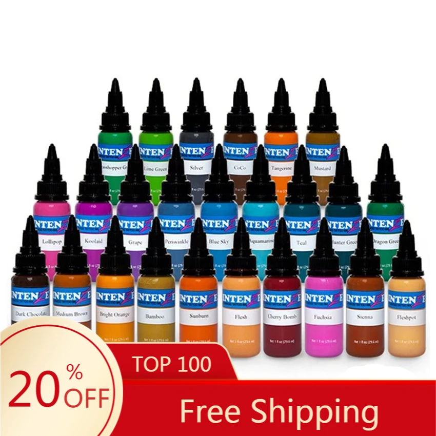 

14 Color Tattoo Ink Set Professinal Tattoo Pigment Microblading Permanent Makeup Tattoo Paint Kit Body Tattoo Art tinta