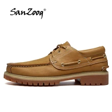 Sanzoog Autumn Genuine Leather Men Shoes Zapatos De Hombre Cuero Genuino Sapato Masculino Social Chaussure Homme Cuir Casual