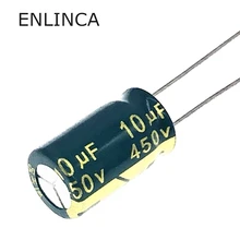 3 шт./лот 450v 10 мкФ 450v10UF алюминиевый электролитический конденсатор с алюминиевой крышкой, размер 10*17 20
