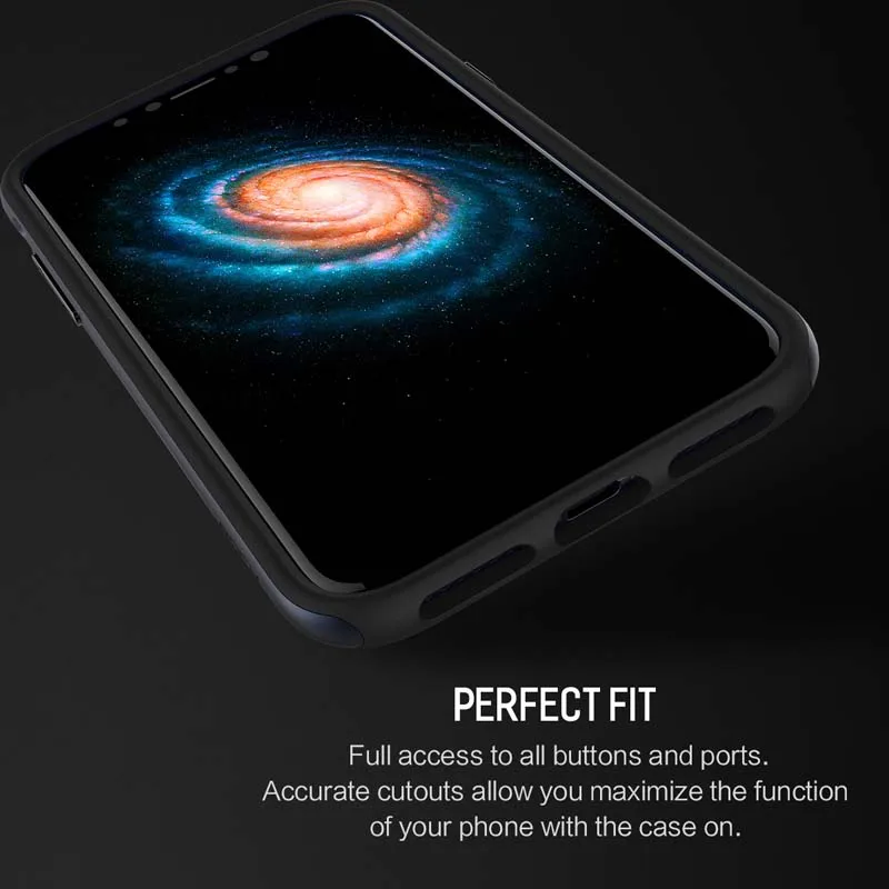 ROCK Hot чехол для телефона для iPhone X, защитный чехол, серия Royce, чехол на заднюю панель для iPhone X 5,8 дюймов, чехол с подставкой