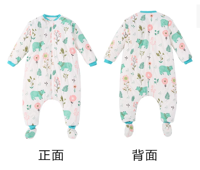 baby rompers Long sleeve sleep sack Onesies newborn baby Sleeping BagNewborn Infant winter Split leg warm