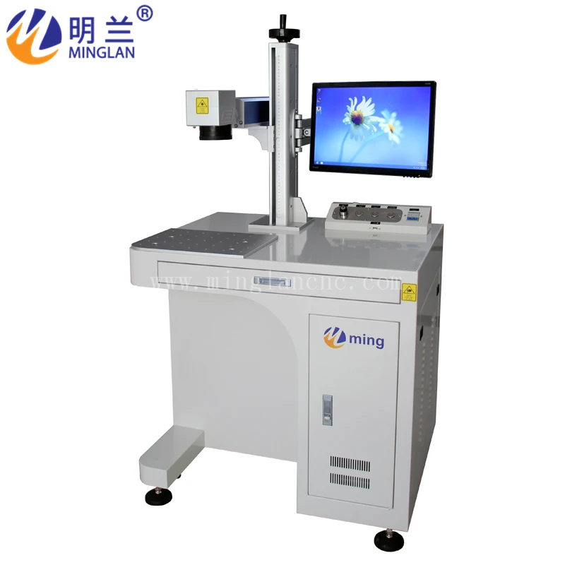  MINGLAN 20W fiber laser marking machine with Computer MLF-20W