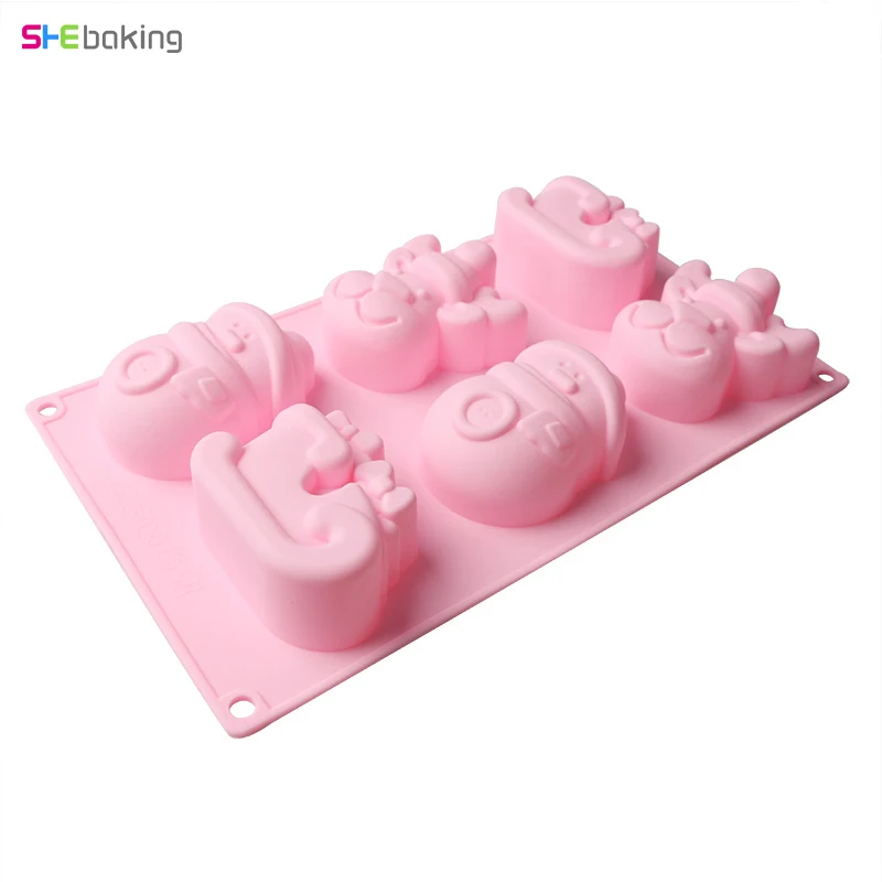 Shebaking Рождество Снеговик торт силиконовая форма для помадки мыло десерт пудинг формы для свадебной вечеринки шоколадная форма