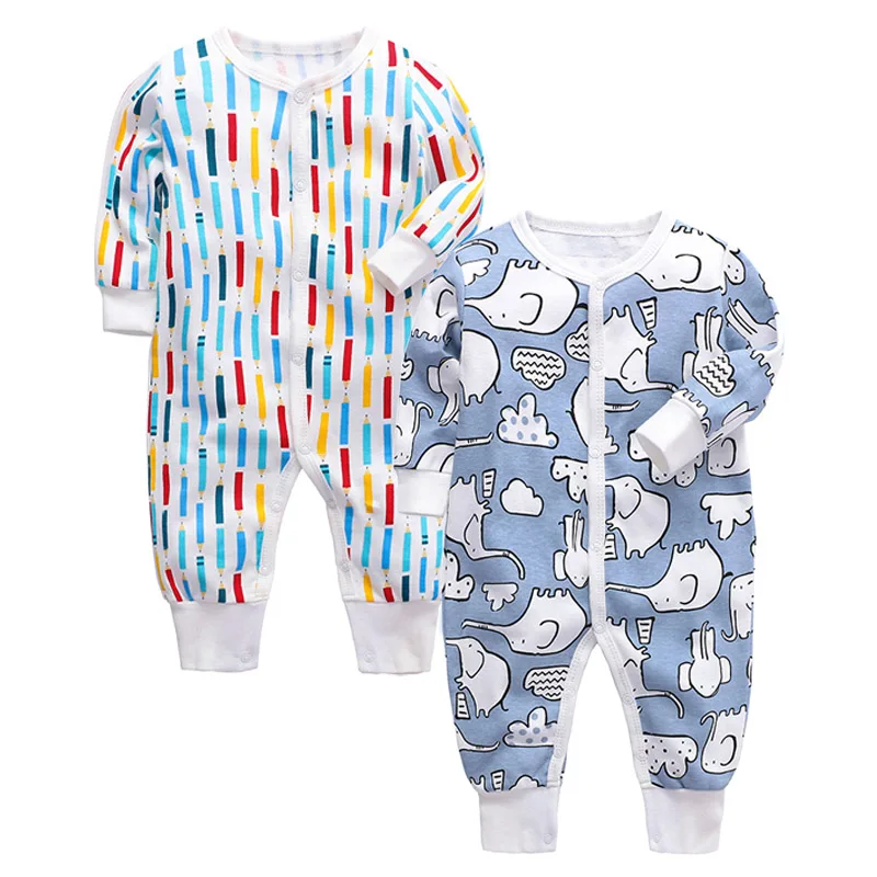 Одежда для маленьких девочек; комбинезон для новорожденных; детская пижама; одежда для маленьких мальчиков 3, 6, 9, 12, 18, 24 месяцев - Цвет: Армейский зеленый